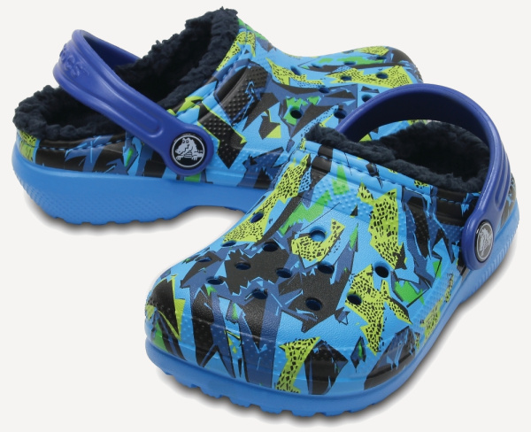 Сабо Classic Lined Graphic Clog K (J3 EU 34-35 СМ 21.7; Ocean/Navy)